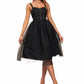 Shyla Sequins Sweetheart Elegant A-line Tulle Midi Dresses DEP0022471