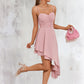 Daniella Ruffle Sweetheart Elegant A-line Polyester Asymmetrical Dresses DEP0022477