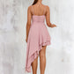 Daniella Ruffle Sweetheart Elegant A-line Polyester Asymmetrical Dresses DEP0022477