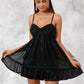 Ashlyn Bow Sweetheart Sexy A-line Polyester Mini Dresses DEP0022483