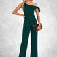 Mylee One Shoulder Elegant Jumpsuit/Pantsuit Cotton Blends Maxi Dresses DEP0022491