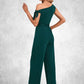 Mylee One Shoulder Elegant Jumpsuit/Pantsuit Cotton Blends Maxi Dresses DEP0022491