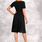 Emily V-Neck Elegant A-line Cotton Blends Midi Dresses DEP0022499