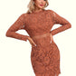 Aylin Scoop Elegant Sheath/Column Lace Mini Dresses DEP0022517