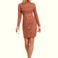 Aylin Scoop Elegant Sheath/Column Lace Mini Dresses DEP0022517