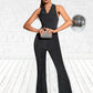 Polly Sequins Cowl Elegant Jumpsuit/Pantsuit Cotton Blends Maxi Dresses DEP0022522