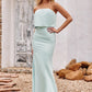 Sheath/Column Strapless Sleeveless Floor-Length Stretch Crepe Bridesmaid Dresses Andrea DEP0025239