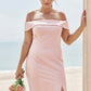 Trumpet/Mermaid Off-the-Shoulder Sleeveless Floor-Length Stretch Crepe Plus Size Bridesmaid Dresses Edith DEP0025261