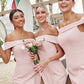 Trumpet/Mermaid Off-the-Shoulder Sleeveless Floor-Length Stretch Crepe Plus Size Bridesmaid Dresses Edith DEP0025261