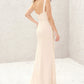 Sleeveless Cowl Neck Sweep Train Chiffon A-line/Princess Bridesmaid Dresses With Split Pleated Amiah DEP0025323