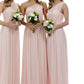 A-Line/Princess One-Shoulder Long/Floor-Length Chiffon Bridesmaid Dresses Logan DEP0025329