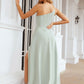 A-line One-Shoulder Sleeveless Long/Floor-Length Chiffon Bridesmaid Dresses With Split Ximena DEP0025333