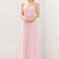 A-line Sweetheart Sleeveless Long/Floor-Length Chiffon Bridesmaid Dresses With Pleated Chloe DEP0025335