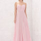 A-line Sweetheart Sleeveless Long/Floor-Length Chiffon Bridesmaid Dresses With Pleated Chloe DEP0025335