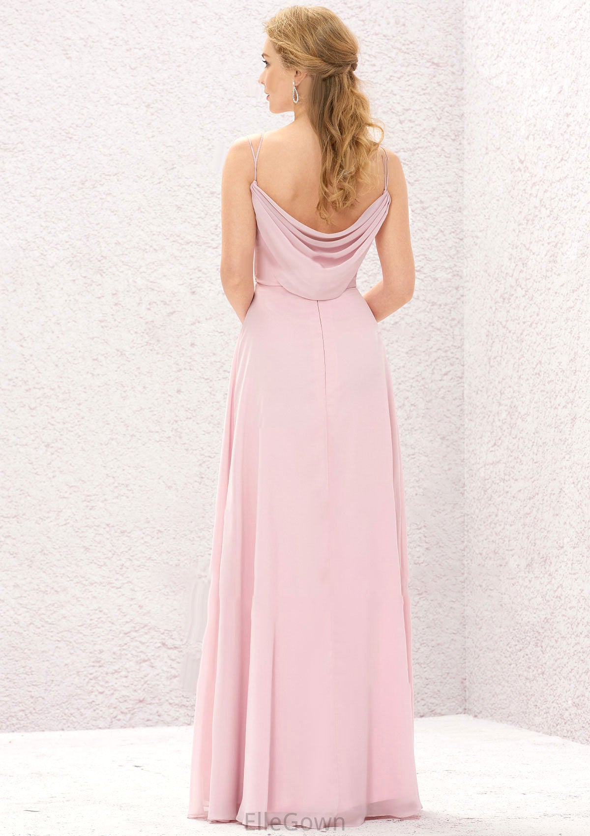 A-line Sweetheart Sleeveless Long/Floor-Length Chiffon Bridesmaid Dresses With Pleated Chloe DEP0025335