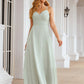 A-line Sweetheart Sleeveless Long/Floor-Length Chiffon Bridesmaid Dresses With Pleated Split.co.uk Hannah DEP0025339