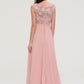 Sleeveless Chiffon A-line/Princess Long/Floor-Length Bridesmaid Dresseses With Sashes Appliqued Bethany DEP0025348