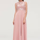 Sleeveless Chiffon A-line/Princess Long/Floor-Length Bridesmaid Dresseses With Sashes Appliqued Bethany DEP0025348