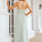 A-line Scoop Neck Sleeveless Long/Floor-Length Chiffon Bridesmaid Dresses With Pleated Pockets Margery DEP0025378