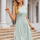 A-line One-Shoulder Sleeveless Chiffon Knee-Length Bridesmaid Dresses With Pleated Ireland DEP0025379