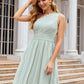 A-line One-Shoulder Sleeveless Chiffon Knee-Length Bridesmaid Dresses With Pleated Ireland DEP0025379