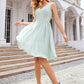 A-line V Neck Sleeveless Chiffon Knee-Length Bridesmaid Dresses With Pleated Waistband Dayanara DEP0025383