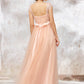 Sleeveless Bateau Long/Floor-Length Tulle A-line/Princess Bridesmaid Dresses With Sashes Lace Norma DEP0025405