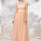 Sleeveless Bateau Long/Floor-Length Tulle A-line/Princess Bridesmaid Dresses With Sashes Lace Norma DEP0025405