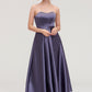 Sweetheart Sleeveless A-line/Princess Satin Ankle-Length Bridesmaid Dresses With Pleated Kierra DEP0025408