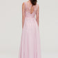 Sleeveless V Neck A-line/Princess Chiffon Long/Floor-Length Bridesmaid Dresseses With Beading Appliqued Ashanti DEP0025410