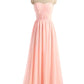 Sweetheart Sleeveless Long/Floor-Length A-Line/Princess Chiffon Bridesmaid Dresses Giana DEP0025418