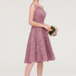 Sweetheart Sleeveless A-line/Princess Lace Knee-Length Bridesmaid Dresses Rylee DEP0025421