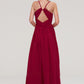 Sleeveless Sweetheart Long/Floor-Length Chiffon A-line/Princess Bridesmaid Dresseses With Split Pleated Alia DEP0025477