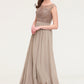 Sleeveless Scoop Neck Long/Floor-Length Chiffon A-line/Princess Bridesmaid Dresses With Sequins Beading Lace Pleated Anaya DEP0025493