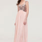 Sleeveless Long/Floor-Length Sweetheart A-line/Princess Chiffon Bridesmaid Dresses With Pleated Sequins Shyla DEP0025494