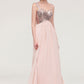 Sleeveless Long/Floor-Length Sweetheart A-line/Princess Chiffon Bridesmaid Dresses With Pleated Sequins Shyla DEP0025494