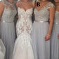 Strapless Floor-Length A-Line/Princess Chiffon Bridesmaid Dresseses With Appliqued Waistband Eloise DEP0025533