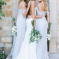 Off-The-Shoulder A-Line/Princess Long/Floor-Length Chiffon Bridesmaid Dresses With Pleated Aniya DEP0025534