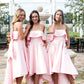 Sleeveless Strapless Asymmetrical A-line/Princess Satin Bridesmaid Dresseses With Bowknot Ruffles Renee DEP0025539