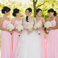 Sleeveless One-Shoulder A-line/Princess Long/Floor-Length Chiffon Bridesmaid Dresseses Heidy DEP0025565