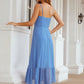 A-line Sweetheart Sleeveless Chiffon Tea-Length Bridesmaid Dresses With Pleated Noelle DEP0025620