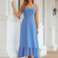 A-line Sweetheart Sleeveless Chiffon Tea-Length Bridesmaid Dresses With Pleated Noelle DEP0025620