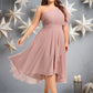 Peggie A-line One Shoulder Asymmetrical Chiffon Bridesmaid Dress With Ruffle DEP0025819