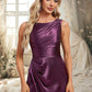 Gia A-line Scoop Floor-Length Stretch Satin Bridesmaid Dress DEP0025829