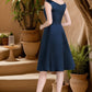 Ana A-line Scoop Knee-Length Satin Homecoming Dress With Cascading Ruffles DEP0020595