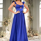 Alejandra Ball-Gown/Princess Sweetheart Floor-Length Satin Prom Dresses DEP0025859