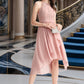 Pat A-line Scoop Asymmetrical Chiffon Homecoming Dress DEP0020514