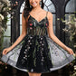 Kaelyn A-line V-Neck Short Lace Homecoming Dress DEP0025693