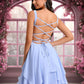 Fiona A-line Scoop Short Chiffon Homecoming Dress With Pleated DEP0025654