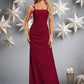 Sahna Trumpet/Mermaid Square Floor-Length Chiffon Bridesmaid Dress DEP0025826